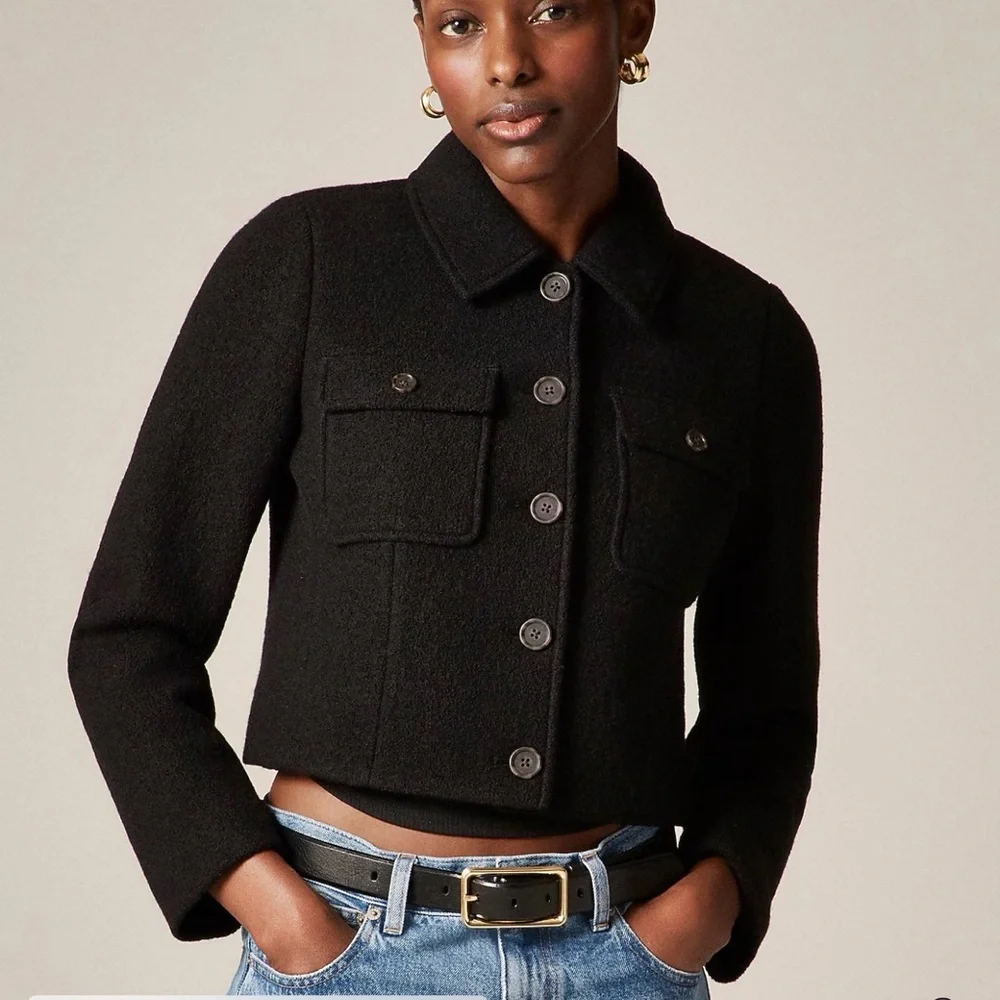 J CREW SIZE 14 Lady jacket in Italian boiled wool‎ Cm733